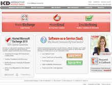 Tablet Screenshot of email.kdinteractive.com